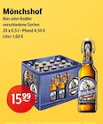 Bier oder Radler im Angebot bei Huster in Pirna Bier oder Radler Angebote von Mönchshof bei Huster Pirna für 15,99 €
