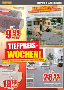 Teppichboden im aktuellen BARTH wohnstoreXXL Prospekt (Siegen (Universitätsstadt)) Teppichboden im BARTH wohnstoreXXL Prospekt "TIEFPREISWOCHEN!" mit 16 Seiten (Siegen (Universitätsstadt))
