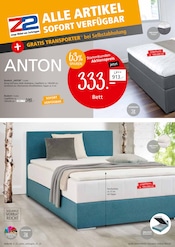 Aktueller Zurbrüggen Prospekt mit Bett, "ALLE ARTIKEL SOFORT VERFÜGBAR", Seite 4