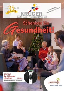 Aktueller Krüger GmbH Sanitätshaus Prospekt "Schenken Sie Gesundheit!" Seite 1 von 6 Seiten für Heddesheim