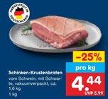 Aktuelle Braten Angebote bei Netto Marken-Discount in Chemnitz Aktuelles Schinken-Krustenbraten Angebot bei Netto Marken-Discount in Chemnitz ab 4,44 €