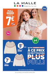 Prospectus La Halle à Saint-Clair, "DES PRIX CARRÉMENT BARRÉS ! À CE PRIX ON VEUT TOUJOURS PULL !", 18 pages de promos valables du 23/10/2024 au 06/11/2024