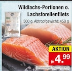 Aktuelles Wildlachs-Portionen o. Lachsforellenfilets Angebot bei Zimmermann in Göttingen ab 4,99 €