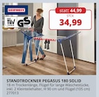 Standtrockner Pegasus 180 Solid Angebote von Leifheit bei PROFI Wesch Eisenach für 34,99 €