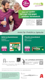 Aktueller mea - meine apotheke Prospekt "Unsere September-Angebote" Seite 1 von 4 Seiten