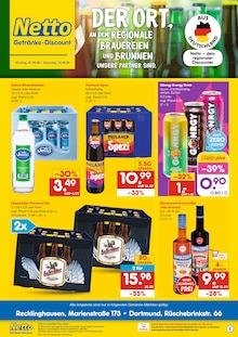 Mineralwasser im aktuellen Netto Marken-Discount Prospekt (Dortmund) Mineralwasser im Netto Marken-Discount Prospekt "DER ORT, AN DEM DU IMMER AUSGEZEICHNETE PREISE FINDEST." mit 2 Seiten (Dortmund)