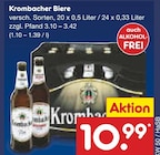 Biere Angebote von Krombacher bei Netto Marken-Discount Hamm für 10,99 €