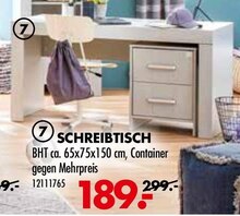 SCHREIBTISCH bei Möbel Kraft in Norderstedt SCHREIBTISCH im Angebot bei Möbel Kraft Norderstedt für 189,00 €
