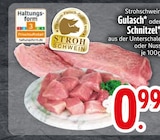 Gulasch im Angebot bei EDEKA in Straubing Gulasch Angebote von Strohschwein bei EDEKA Straubing für 0,99 €