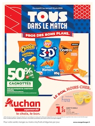 Prospectus Auchan Supermarché : «TOUS DANS LE MATCH» avec 40 pages, 02/06/2026 - 13/06/2026 Catalogue Auchan Supermarché en cours à Bonnefamille et aux alentours : «TOUS DANS LE MATCH» avec 40 pages, valable du 02/06/2026 au 13/06/2026