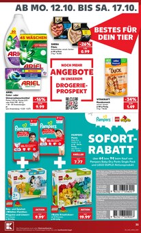 Pampers im aktuellen Kaufland Prospekt (Bochum) Pampers im Kaufland Prospekt "Hier bin ich richtig" mit 80 Seiten (Bochum)