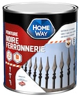 Peinture ferronnerie noir velours homeway 500ml à Brico Cash dans Guignes