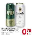 Aktuelles Krombacher Pils oder Jever Pilsener Angebot bei E center in Frankfurt (Main) ab 0,79 €