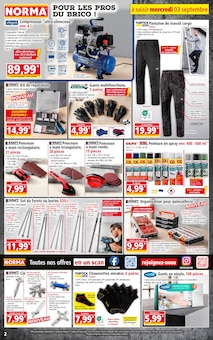 Catalogue Norma de la semaine 36, "Votre Discounter Régional", page 2, 03/09/2025 - 09/09/2025 Prospectus Norma en cours, "Votre Discounter Régional", page 2 sur 14