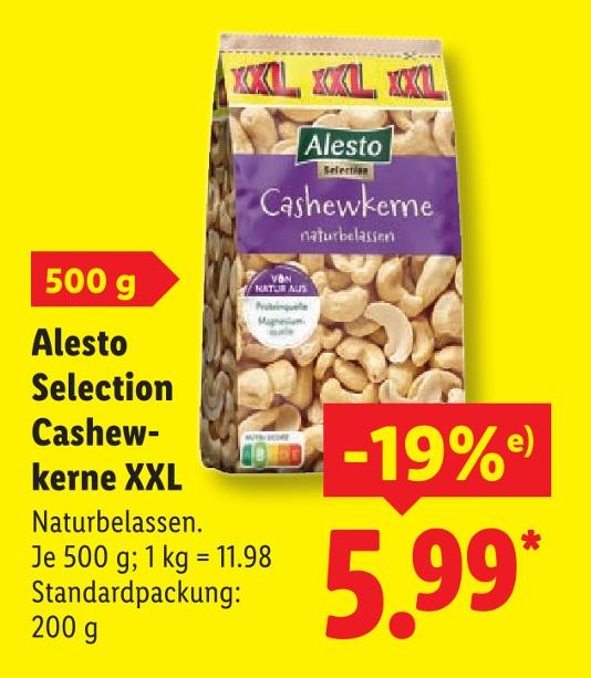 Selection Cashewkerne XXL
