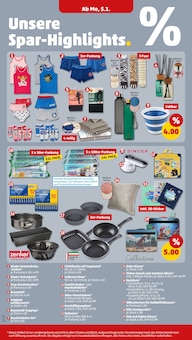 Wanduhr im Penny Prospekt "Wer günstig will, muss Penny." mit 44 Seiten (Halle (Saale))