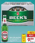 Pils oder Gold Angebote von Beck's bei Netto Marken-Discount Lohne für 9,99 €