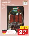 Netto Marken-Discount Amstetten - Schwarzwälder Bauernwürste Angebot im Prospekt Schwarzwälder Bauernwürste bei Netto Marken-Discount im Amstetten Prospekt für 2,79 €