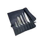 Messer 6er Set, Edelstahl, L: 10/ 13/ 17/ 20/ 25/ 30.6 cm, inkl. Tasche, schwarz von METRO PROFESSIONAL im aktuellen METRO Prospekt für 33,22 €