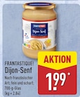 Dijon-Senf von FRANTASTIQUE! für 1,99 € bei ALDI Nord im Angebot Dijon-Senf von FRANTASTIQUE! im aktuellen ALDI Nord Prospekt