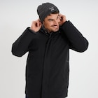 Parka mi-longue à capuche noir homme - La Halle à Bordeaux Parka mi-longue à capuche noir homme en promo chez La Halle Bordeaux à 55,99 €
