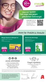 mea - meine apotheke Apotheken Prospekt der aktuellen Woche mit 4 Seiten, gültig von 01.10.2026 bis 31.10.2026, in Aidenbach und Umgebung Aktueller mea - meine apotheke Apotheken Prospekt in Aidenbach und Umgebung, "Unsere Oktober-Angebote" mit 4 Seiten, 01.10.2026 - 31.10.2026