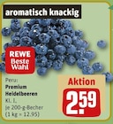 Premium Heidelbeeren von REWE Beste Wahl im aktuellen REWE Prospekt für 2,59 €