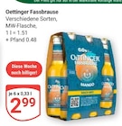 Fassbrause im Angebot bei GLOBUS in Kerpen Fassbrause Angebote von Oettinger bei GLOBUS Kerpen für 2,99 €
