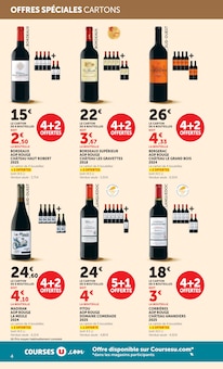 Promotion Vin Bordeaux Rouge dans le prospectus Super U, valable du 22/09/2026 au 04/10/2026 Promo Vin Bordeaux Rouge dans le catalogue Super U du moment à la page 4