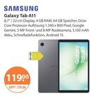 Galaxy Tab A11 im V-Markt Prospekt Galaxy Tab A11 von Samsung im aktuellen V-Markt Prospekt für 119,00 €
