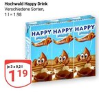 Happy Drink im Angebot bei GLOBUS in Ludwigshafen Happy Drink Angebote von Hochwald bei GLOBUS Ludwigshafen für 1,19 €