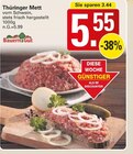 Thüringer Mett Angebot im WEZ Stadthagen Prospekt WEZ Stadthagen Prospekt mit Thüringer Mett im Angebot für 5,55 €
