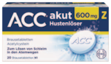 ACC akut 600 mg Z Hustenlöser Brausetabletten bei LINDA Premiumapotheke im Wesseling Prospekt für 12,99 €