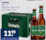 Alt im Angebot bei Getränkewelt in Neuss Alt Angebote von Diebels bei Getränkewelt Neuss für 11,99 €