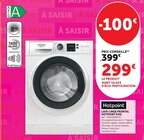 Lave-linge frontal 8 KG - Hotpoint en promo chez Super U Montélimar à 299,00 €
