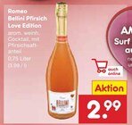 Bellini Pfirsich Love Edition Angebote von Romeo bei Netto Marken-Discount Ulm für 2,99 €