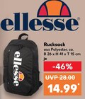 Rucksack Angebote von ellesse bei Kaufland Arnsberg für 14,99 €