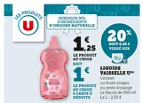 Liquide vaisselle - U en promo chez Super U Livry-Gargan à 1,00 €