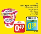 nah und gut Eibelstadt - Sahne Joghurt Angebot im Prospekt Sahne Joghurt bei nah und gut im Eibelstadt Prospekt für 0,39 €