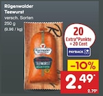Netto Marken-Discount - Teewurst Angebot im Prospekt Teewurst bei Netto Marken-Discount im Prospekt "" für 2,49 €