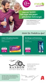 mea - meine apotheke Apotheken Prospekt der aktuellen Woche mit 4 Seiten, gültig von 01.04.2026 bis 30.04.2026, in Brüssow und Umgebung Aktueller mea - meine apotheke Apotheken Prospekt in Brüssow und Umgebung, "Unsere April-Angebote" mit 4 Seiten, 01.04.2026 - 30.04.2026