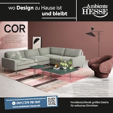 Ambiente by Hesse Prospekt "wo Design zu Hause ist und bleibt", 12 Seiten, 27.10.2025 - 27.10.2025 Aktueller Ambiente by Hesse Prospekt, "wo Design zu Hause ist und bleibt", mit Angeboten der Woche, gültig von 27.10.2025 bis 27.10.2025