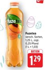 Schwarzer Tee Pfirsich Angebote von Fuzetea bei E center Albstadt für 1,29 €