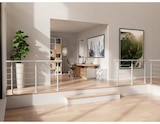 Poteau en aluminium gris clair pose à plat en promo chez Brico Dépôt Le Mans à 49,90 €
