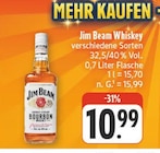 Whiskey im Angebot bei nah und gut in Würzburg Whiskey Angebote von Jim Beam bei nah und gut Würzburg für 10,99 €