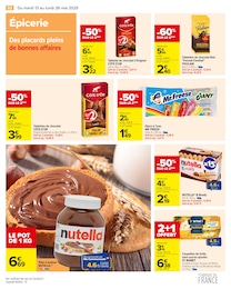 Prix et réduction Nutella dans le prospectus Carrefour en cours Offre Nutella dans le catalogue Carrefour du moment à la page 56