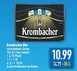 Krombacher Bier bei diska im Prospekt "" für 10,99 €