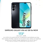 Samsung galaxy a16 4g 128 go noir en promo chez Fnac Samsung galaxy a16 4g 128 go noir dans le catalogue Fnac