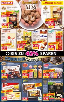 Schokolade im Norma Prospekt "Mehr fürs Geld" mit 16 Seiten (Heilbronn)