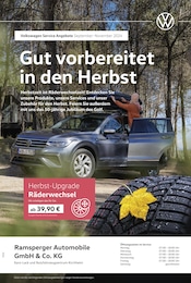 Volkswagen Prospekt für Kirchheim: "Mit frischen Reifen durch den Herbst", 1 Seite, 01.09.2024 - 30.11.2024